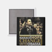 Barack Obama Hope Magneet (Voorkant / Achterkant)