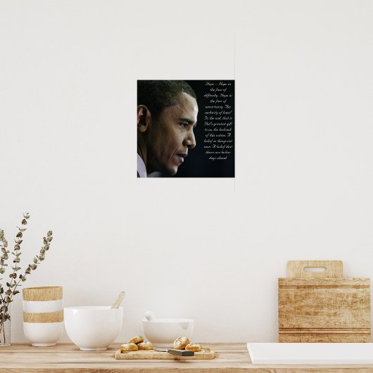 Barack Obama Hope Poster (Keuken)