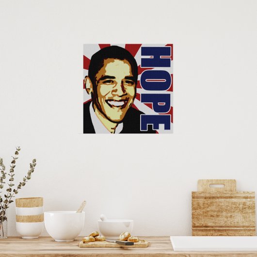 Barack Obama Hope Poster (Keuken)
