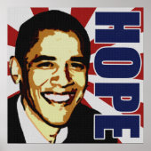 Barack Obama Hope Poster (Voorkant)