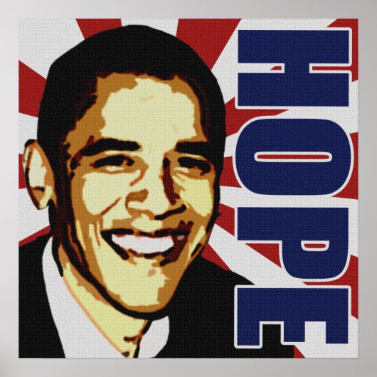 Barack Obama Hope Poster (Voorkant)
