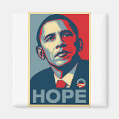 Barack Obama Hope Poster Magneet (Voorkant)