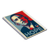 Barack Obama Hope Poster Notitieboek (Rechterzijde)