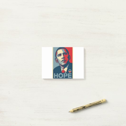 Barack Obama Hope Poster Post-it® Notes (Op bureau)
