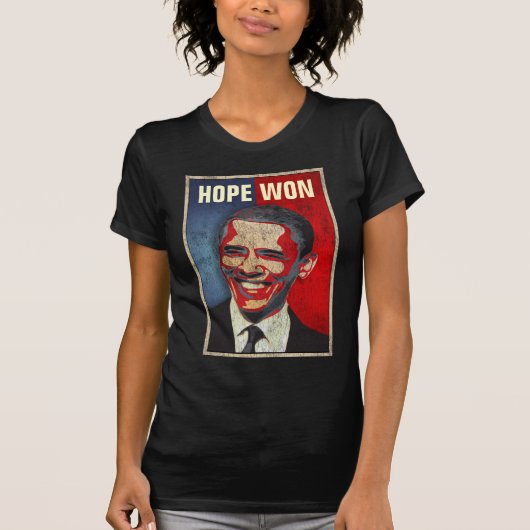 Barack Obama - HOPE WON T-shirt (Voorkant)