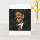 Barack Obama & Humor Cadeau Kaarten (Gele Bloem)