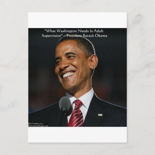 Barack Obama & Humor Quote Cadeaus & Kaarten (Voorkant)