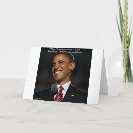 Barack Obama & Humor Quote Cadeaus & Kaarten (Voorkant)
