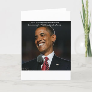 Barack Obama & Humor Quote Gifts & Kaarten