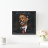 Barack Obama Humor Quote Wall Clock Vierkante Klok (Huis)