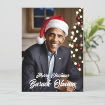 Barack Obama in Santa Hat Kerstmis