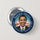 Barack Obama Inaugural Button (Voorkant /achterkant)