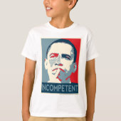 Barack Obama - Incompetent T-shirt (Voorkant)
