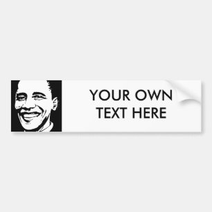BARACK OBAMA INK ART BUMPERSTICKER
