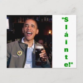 Barack Obama - Irish Toast Briefkaart
