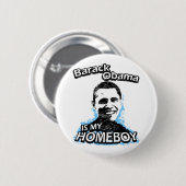 Barack Obama is mijn huisjongen Ronde Button 5,7 Cm (Voorkant /achterkant)