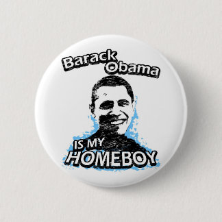 Barack Obama is mijn huisjongen Ronde Button 5,7 Cm