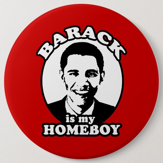 Barack Obama is mijn huisjongen Ronde Button 6,0 Cm (Voorkant)