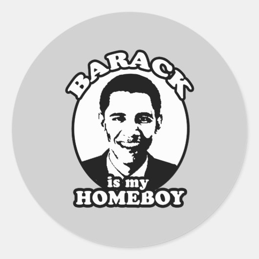 Barack Obama is mijn huisjongen Ronde Sticker (Voorkant)