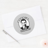 Barack Obama is mijn huisjongen Ronde Sticker (Envelop)