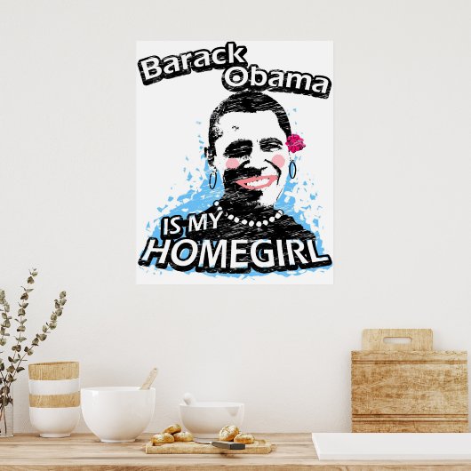 Barack Obama is mijn thuisstad Poster (Keuken)
