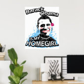 Barack Obama is mijn thuisstad Poster (Thuiskantoor)