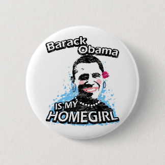 Barack Obama is mijn thuisstad Ronde Button 5,7 Cm