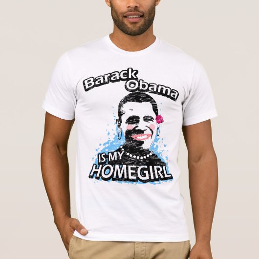 Barack Obama is mijn thuisstad T-shirt (Voorkant)