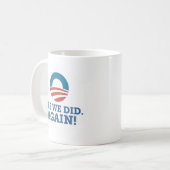 Barack Obama Ja dat deden we weer (wit) Koffiemok (Voorkant links)