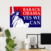 Barack Obama: Ja, dat kunnen we! Poster (Thuiskantoor)