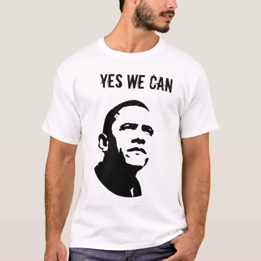 Barack Obama: JA WE CAN_edn T-shirt (Voorkant)