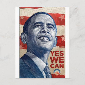 Barack Obama Ja we kunnen Briefkaart