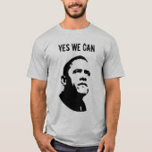 Barack Obama: JA WE KUNNEN. Lange hoes T-shirt (Voorkant)