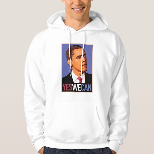 Barack Obama "Ja We kunnen" overtrokken Sweatshirt (Voorkant)