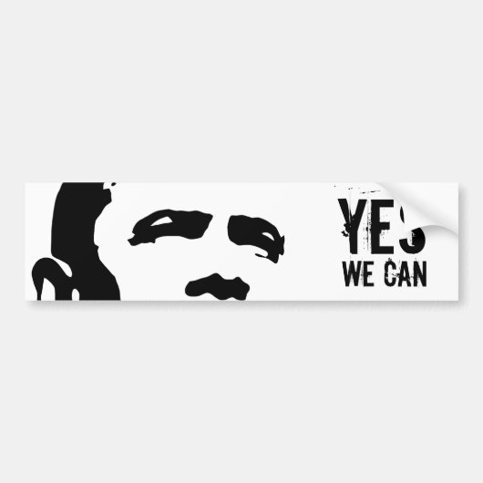 Barack Obama: JA WE KUNNEN sticker (Voorkant)