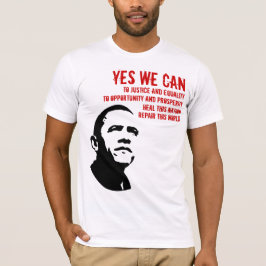 Barack Obama: JA, WE KUNNEN.... T-shirt