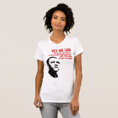Barack Obama:JA WE KUNNEN T-shirt (Voorkant volledig)