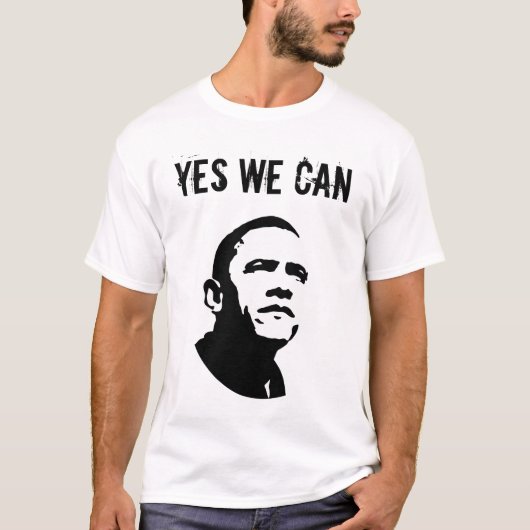 Barack Obama: JA WE KUNNEN T-shirt (Voorkant)