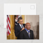 Barack Obama & John Lewis Briefkaart (Voorkant / Achterkant)