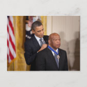 Barack Obama & John Lewis Briefkaart (Voorkant)