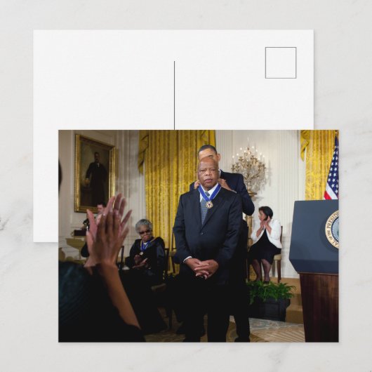 Barack Obama & John Lewis Briefkaart (Voorkant / Achterkant)