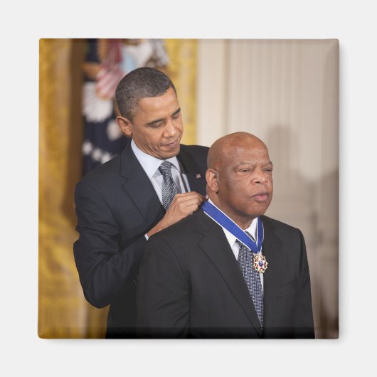Barack Obama & John Lewis Magneet (Voorkant)
