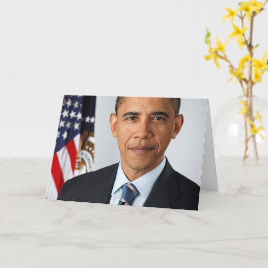 Barack Obama Kaart (Gele Bloem)