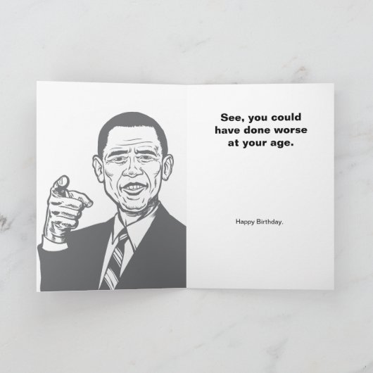 Barack Obama  Kaart (Binnen)