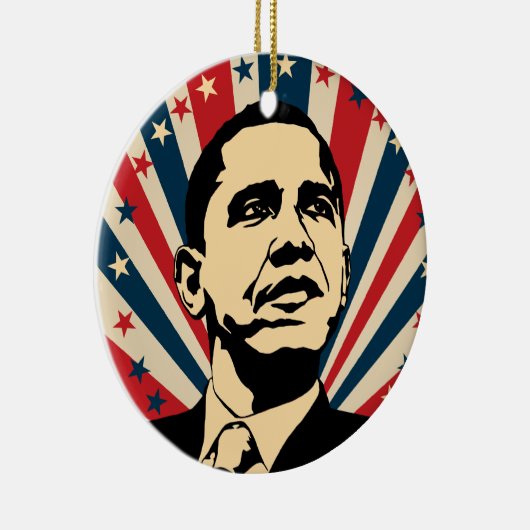 Barack Obama Keramisch Ornament (Rechts)