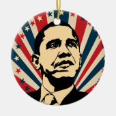 Barack Obama Keramisch Ornament (Voorkant)
