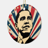 Barack Obama Keramisch Ornament (Links)