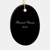 Barack Obama Keramisch Ornament (Achterkant)
