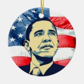 Barack Obama Keramisch Ornament (Voorkant)