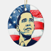 Barack Obama Keramisch Ornament (Links)